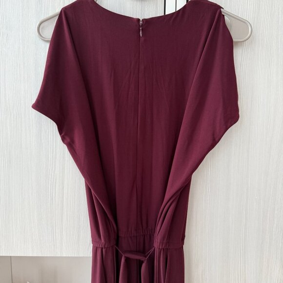 Lauren Ralph Lauren Burgundy Wide-Leg Jumpsuit – XS (sale ends 08/28) - Picture 5 of 6